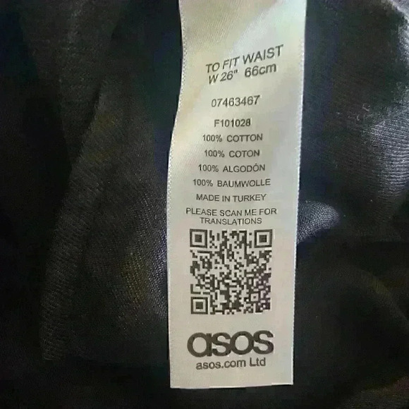 Women's Asos Denim Overalls Black Size 26 Or Small Shortall Adjustable Romper - Picture 8 of 16